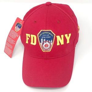 NWT FDNY Red Baseball Cap